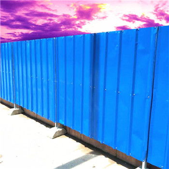 廠家直銷施工彩鋼圍擋丨公路市政鐵皮擋板1.8 1.8m圖片 高清大圖 谷瀑環保